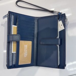 Michael Kors Jet Set Travel Lg Double Zip Wristlet